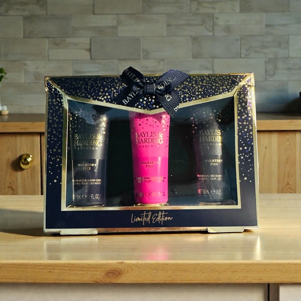 Baylis & Harding Mulberry Fizz Limited Edition Hand Cream Gift Set NIB